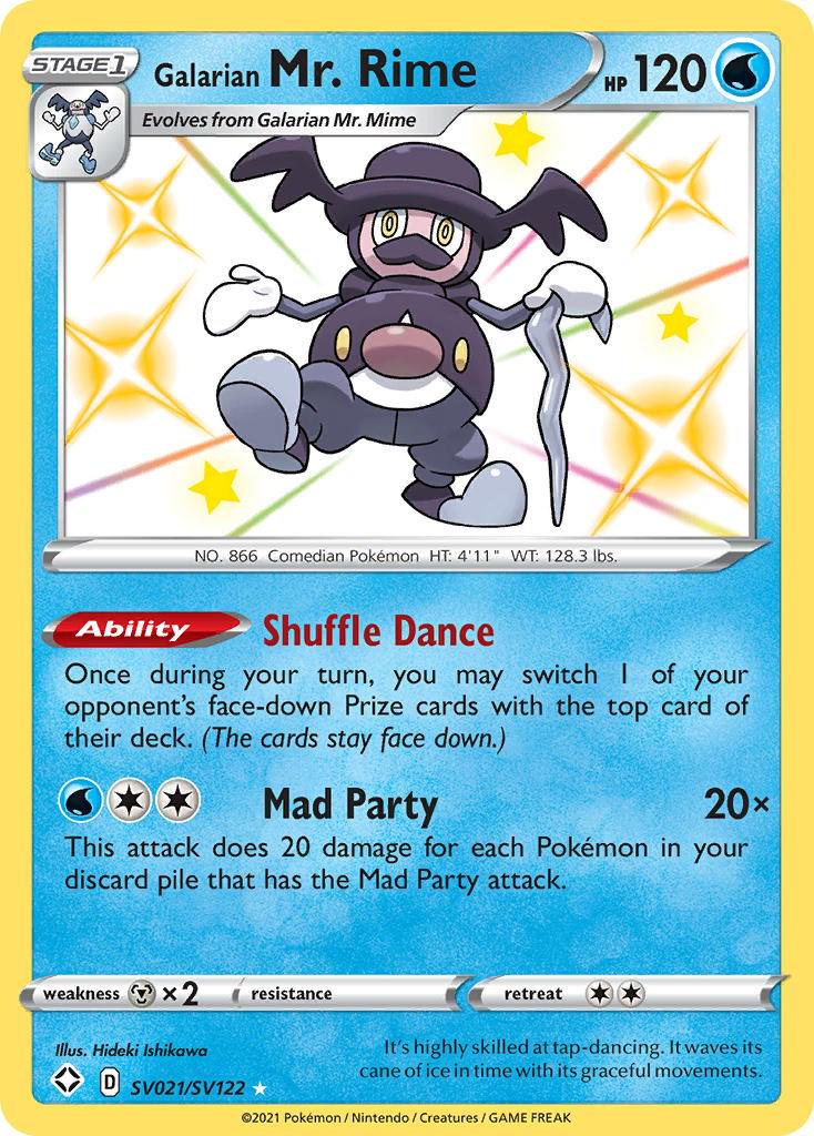 Shining Fates Galarian Mr. Rime Pokémon card